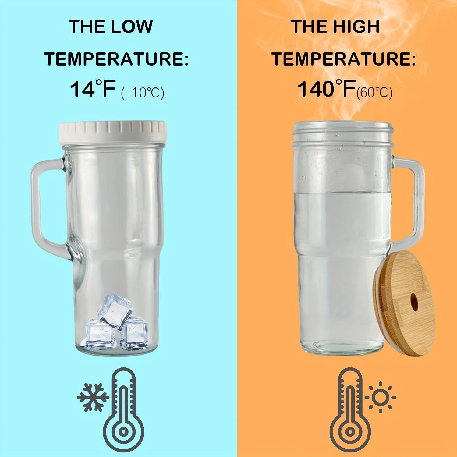 2/4pcs 24oz Glasses with Lids And Straws - Wide Mouth Glasses with Bamboo Lids And Straws, Iced Coffee Mugs, Cold Drink Mugs, Beer Mugs.